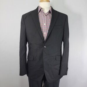 Kenneth Cole Reaction Men's Sport Coat Blazer Two Button‎ Techni-Cole Black 42R